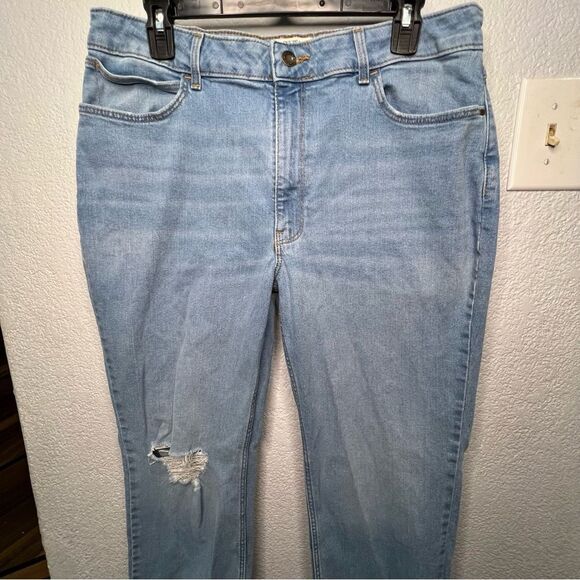 Wrangler High Rise True Straight Cropped Light Blue Women’s Plus Jeans Sz 16/26 - Picture 4 of 13